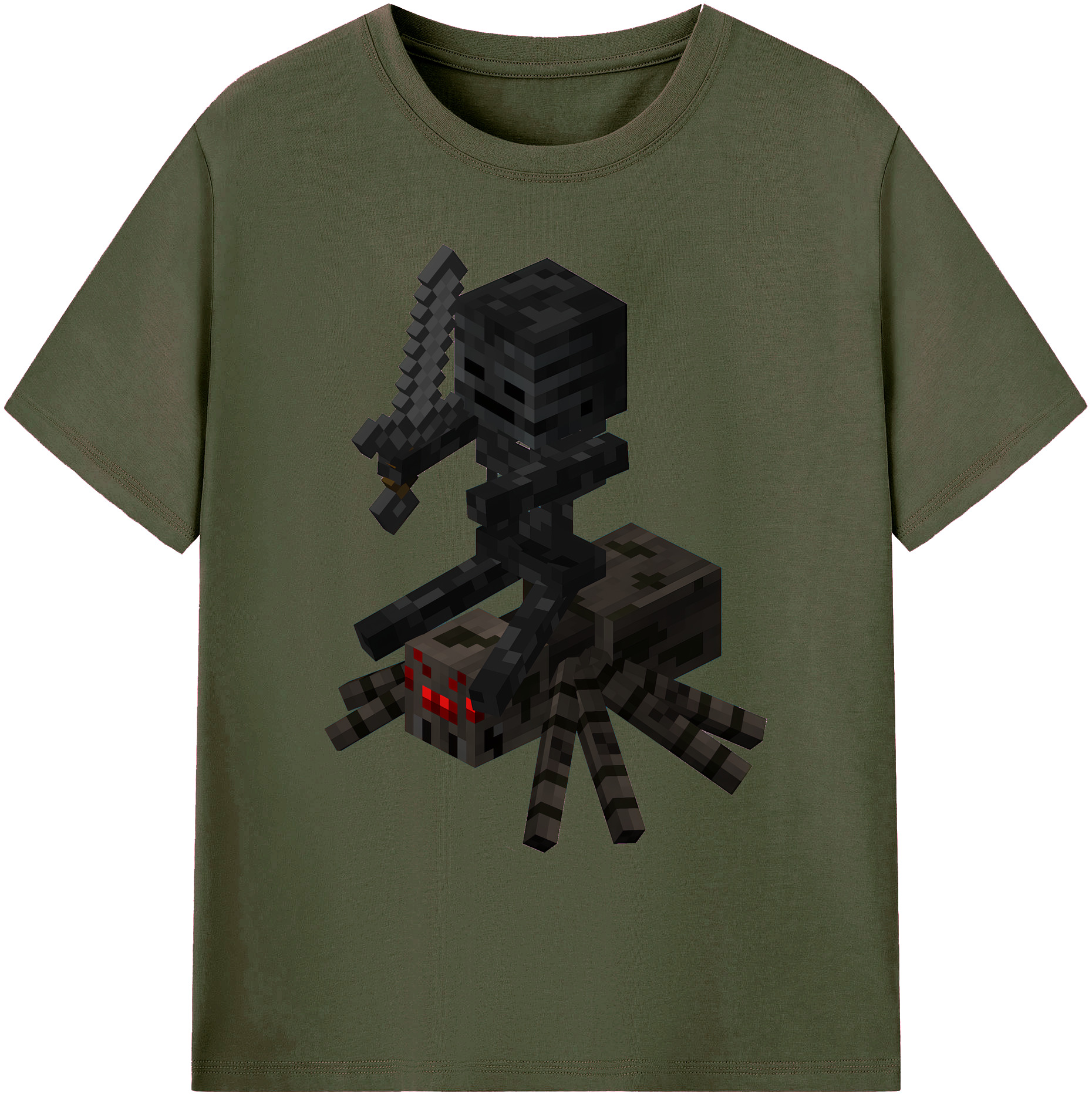 （画像用） マインクラフト ブロックの世界 Minecraft MC Block world 綿100％ メンズ半袖Tシャツ｜肌触りやわらか＆通気性